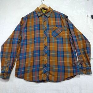 Marmot Mens Flannel Long Sleeve Plaid Button Up Shirt XL